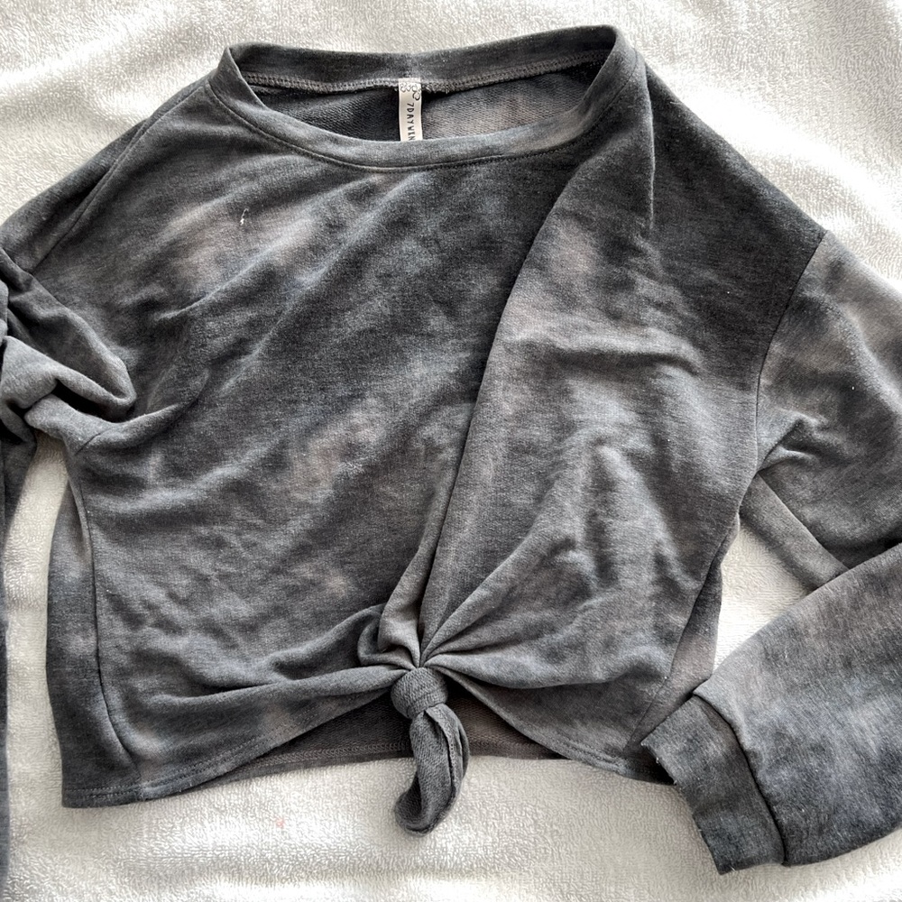 Tie dye crop sweater